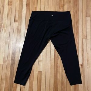 Black Lululemon 25” size 18